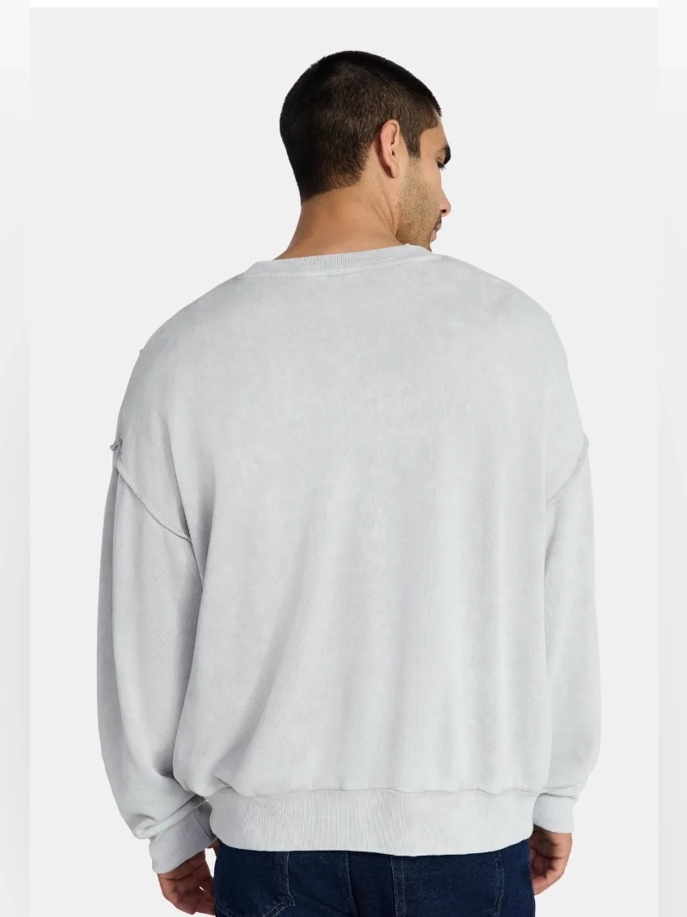 Disney Stitch 626 Crewneck Sweatshirt Gray Graphic Pullover Men’s XS NWT